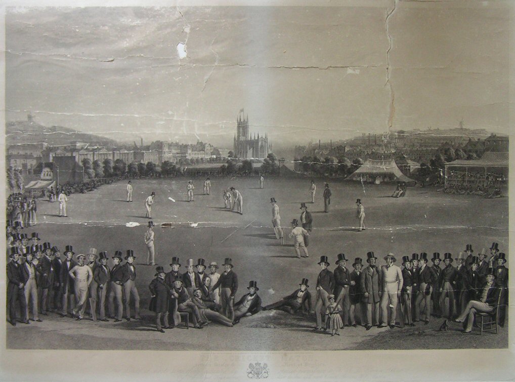 Print - The Cricket Match between Sussex & Kent at Brighton - Phillips